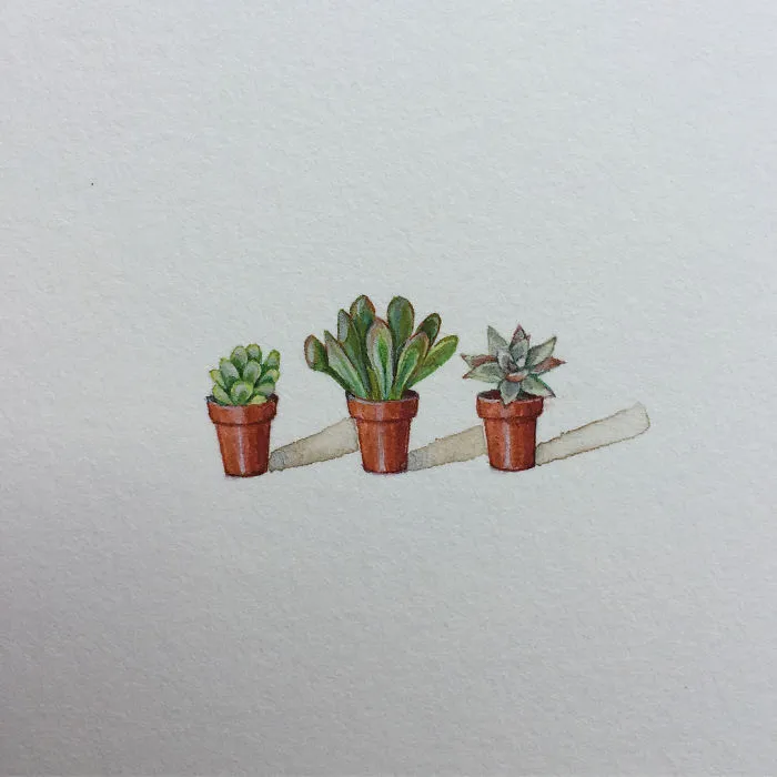 These 96 Tiny Paintings By Brooke Rothshank Are One-Inch Replicas Of Everyday Things