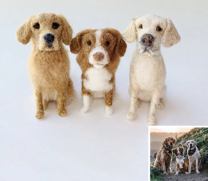Artist Creates Felted Versions Of People's Pets And The Waitlist Is Already 3 Months Long (98 Pics) 