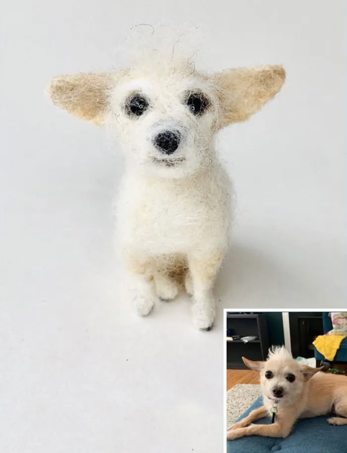 Artist Creates Felted Versions Of People's Pets And The Waitlist Is Already 3 Months Long (98 Pics) 