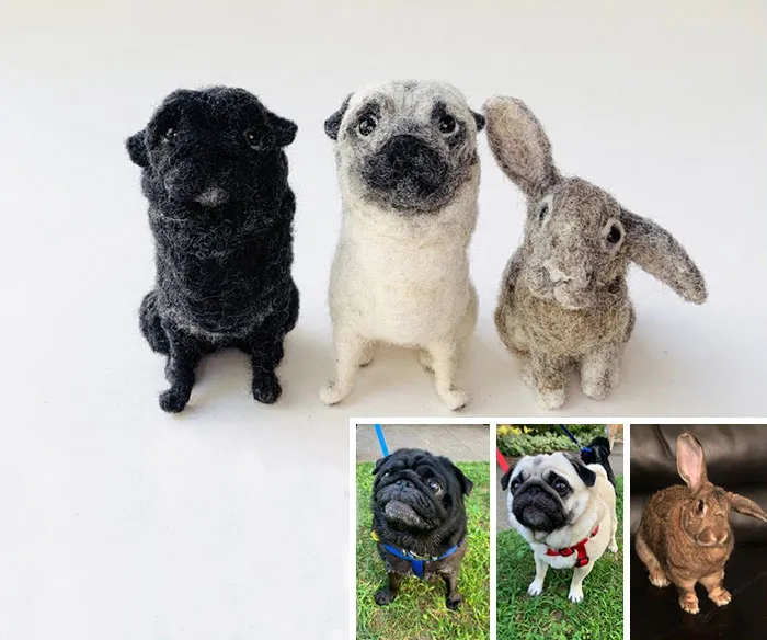 Artist Creates Felted Versions Of People's Pets And The Waitlist Is Already 3 Months Long (98 Pics) 