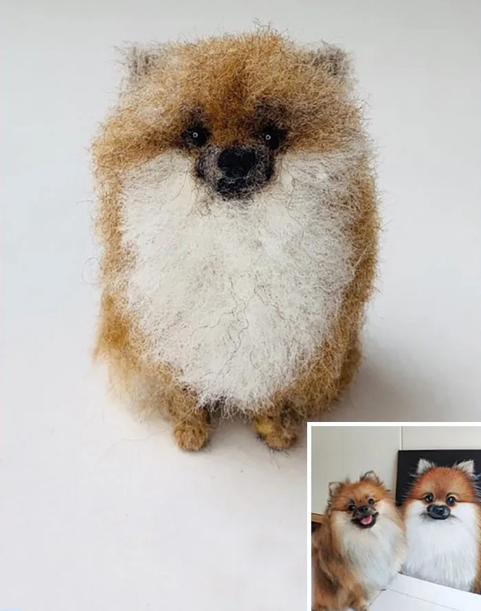 Artist Creates Felted Versions Of People's Pets And The Waitlist Is Already 3 Months Long (98 Pics) 