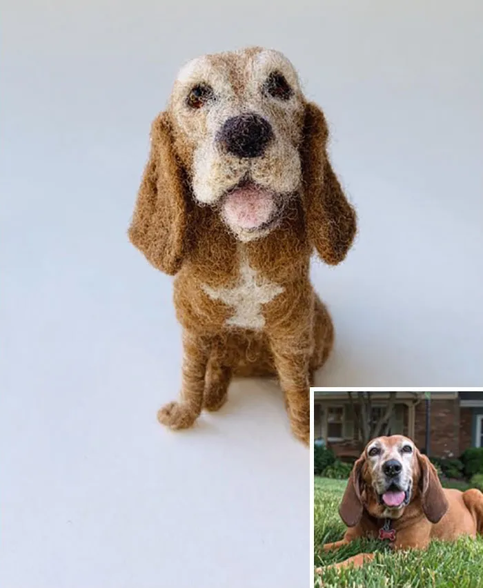Artist Creates Felted Versions Of People's Pets And The Waitlist Is Already 3 Months Long (98 Pics) 
