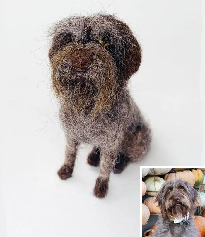 Artist Creates Felted Versions Of People's Pets And The Waitlist Is Already 3 Months Long (98 Pics) 