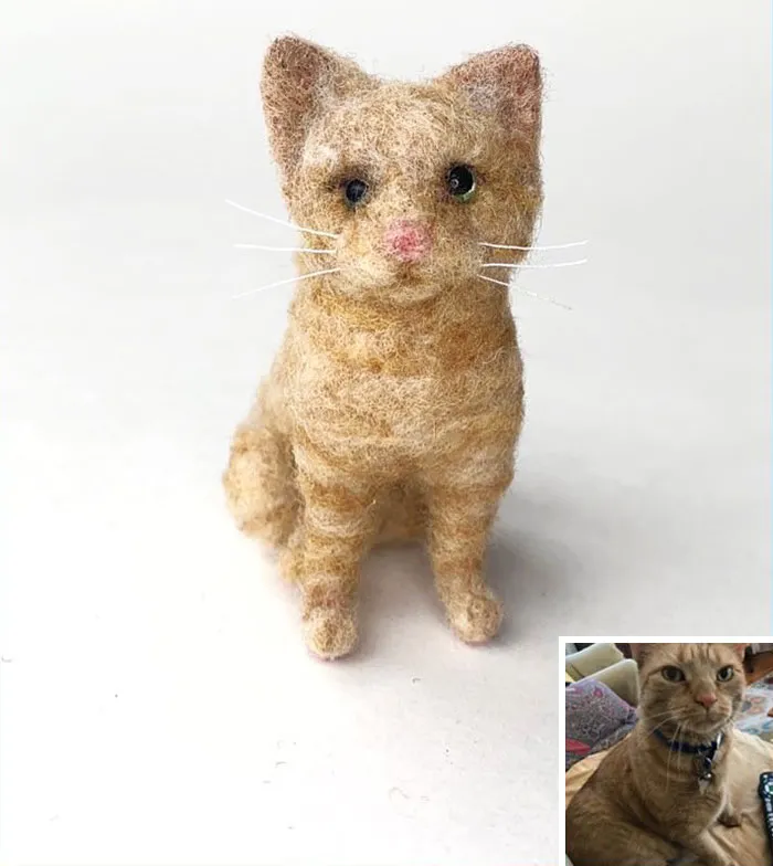 Artist Creates Felted Versions Of People's Pets And The Waitlist Is Already 3 Months Long (98 Pics) 