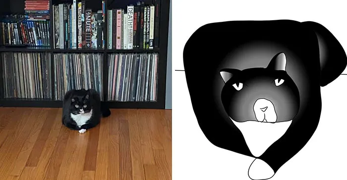 Esta protectora de animales promete hacer un dibujo cutre pero original de tu mascota por cada donación de 15$, y estos son los resultados (35 fotos)