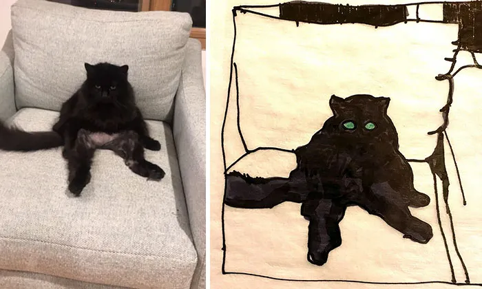 Esta protectora de animales promete hacer un dibujo cutre pero original de tu mascota por cada donación de 15$, y estos son los resultados (35 fotos)