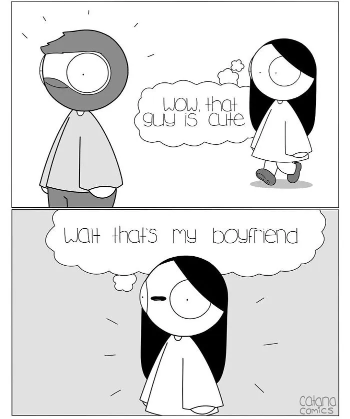 Girlfriend Secretly Illustrates Everyday Life With Her Boyfriend, He Uploads Comics Online And They Go Viral (30 New Pics)