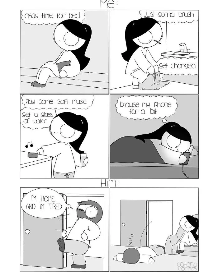 Girlfriend Secretly Illustrates Everyday Life With Her Boyfriend, He Uploads Comics Online And They Go Viral (30 New Pics)