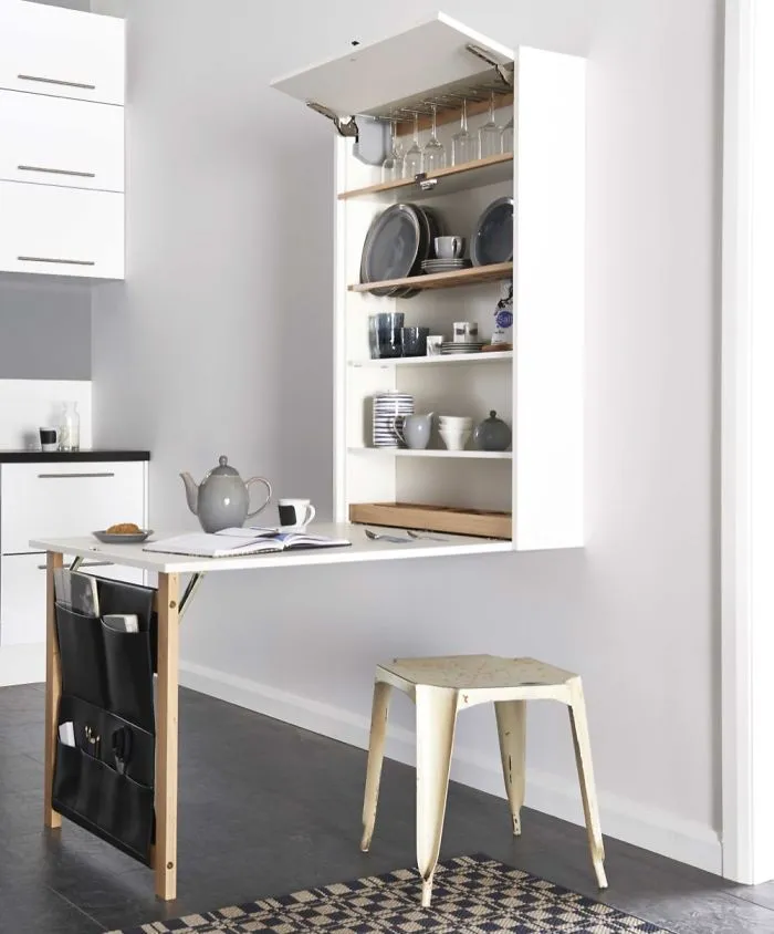 This Space Saving Table Takes The Murphy Style Decor To Whole New Level