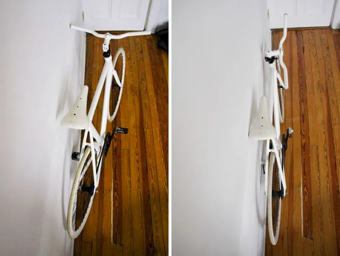 Handlebars That Flip Sideways To Save Space
