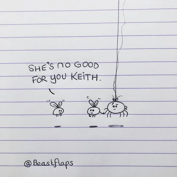 24 Funny Doodles This Artist Drew During Meetings They Didn't Need To Be At