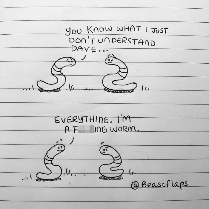 24 Funny Doodles This Artist Drew During Meetings They Didn't Need To Be At