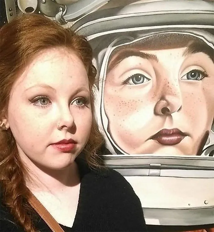 I Found My Doppelgänger In This Painting At A Local Art Exhibit