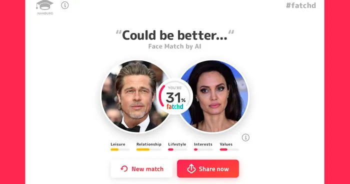 New App Compares Portrait Photos Of Two People To Find Out How Well They Go Together