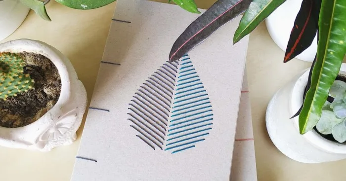 I Create Ecofriendly Handmade Notebooks With Woven Or Embroidered Covers