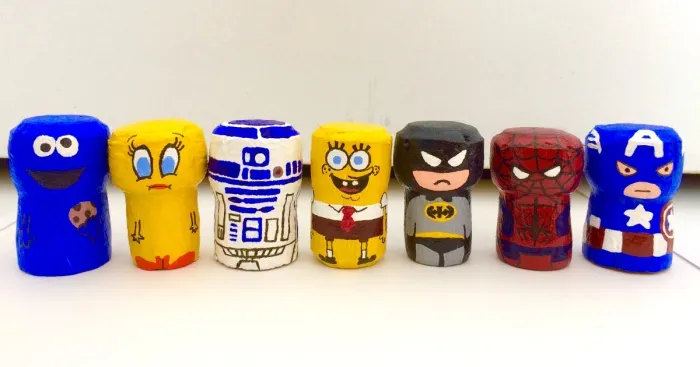 I Turn Champagne Corks Into Popular Characters