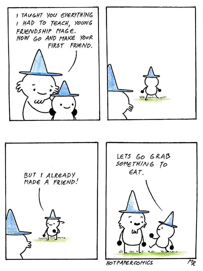 19 Wholesome Comics About A Mage Who’s All About Friendship