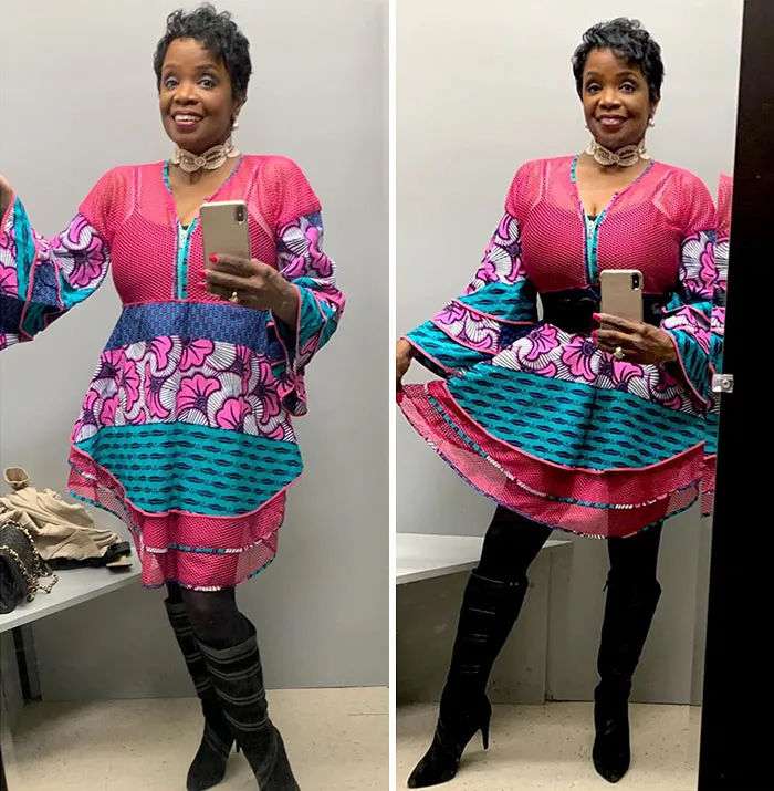 I’m Not Sure If This Colorful Whatchamacallit Is A Dress Or A Shirt But I Found It On The Floor At The Local Thrift Store In Lewisville Texas. Yes It’s Came Home With Me, Will Wash It And Y’all Know I’m Going To Rock It!
