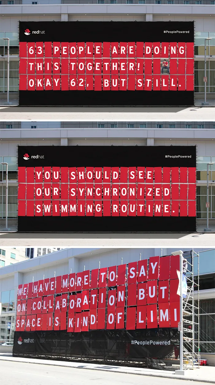 Red Hat - People-Powered Billboard