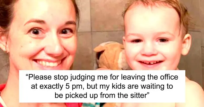 “Please Stop Judging Me For Leaving The Office At Exactly 5 P.M.” Working Mom’s Emotional Confession Goes Viral