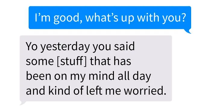 Man Sends His Friend A Heartwarming Text Message After Noticing He 'Hasn't Been Himself' For The Few Past Months
