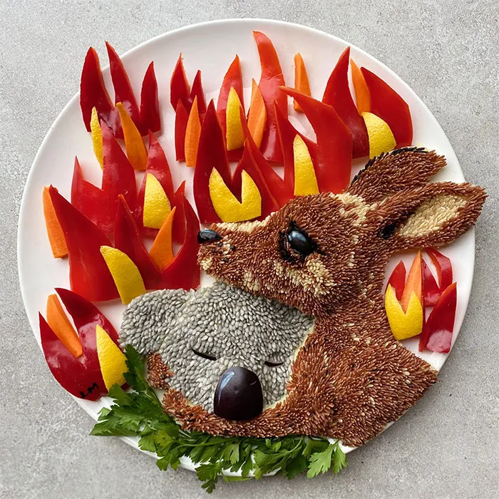 5 Years Ago, I Started Turning My Son’s Healthy Meals Into Cartoon Characters, Here Are 28 Of My New Mouth-Watering Creations
