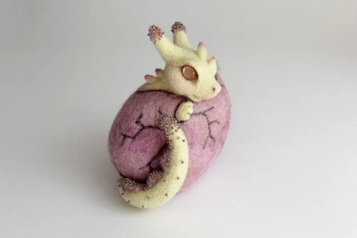 Ukrainian Artist Creates Felted Dragons To Make Your Home Cosy (15 Pics)