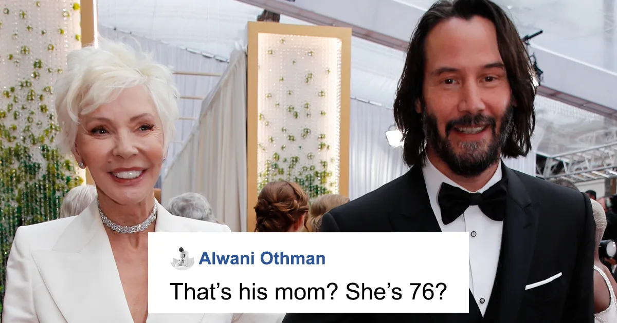 Keanu Reeves Steals The Red Carpet Show At The Oscars By Bringing His Mother As His Date