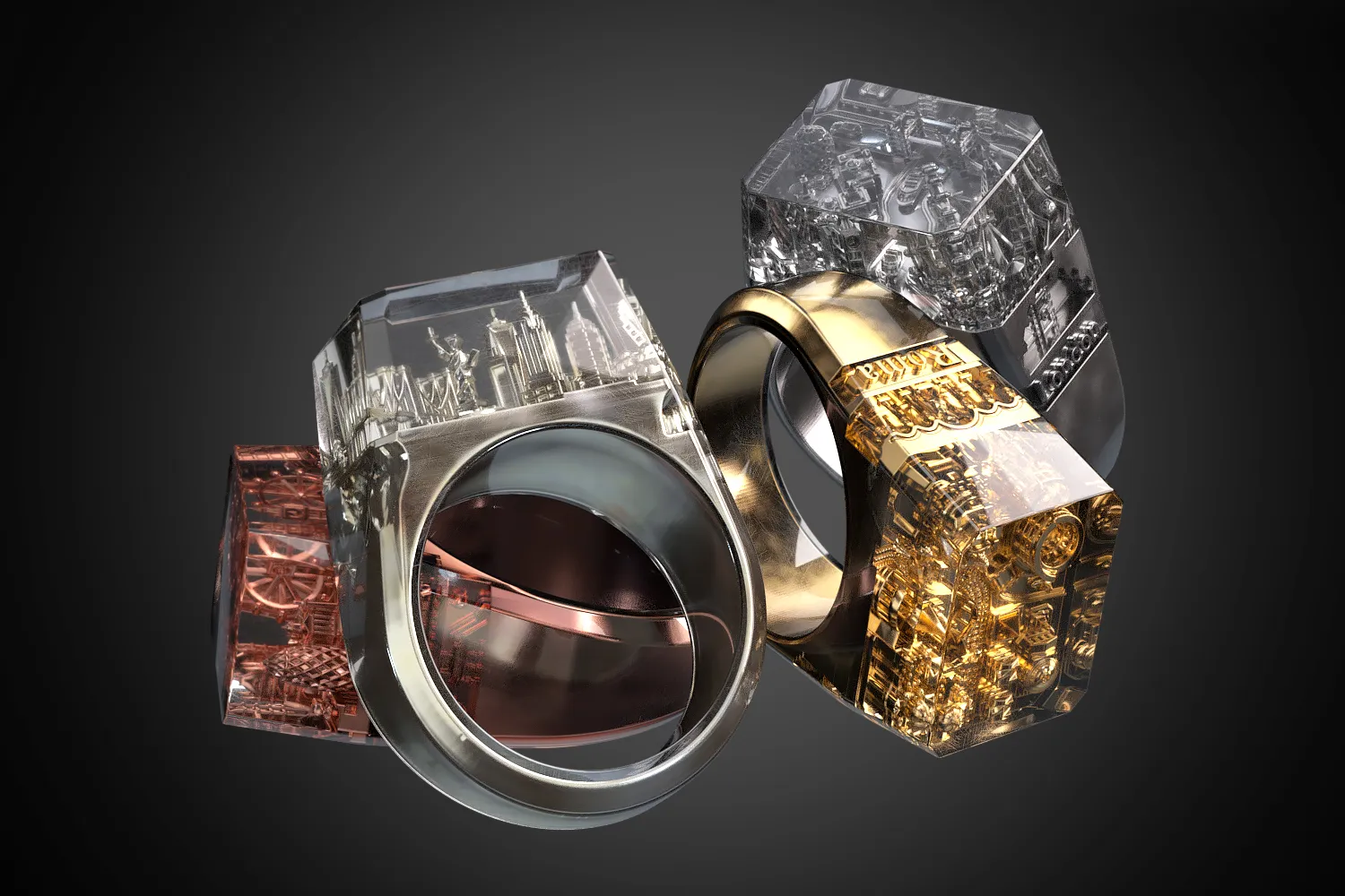 🌁 Introducing Teti 🌁 
the Most Detailed Ring Ever Created!