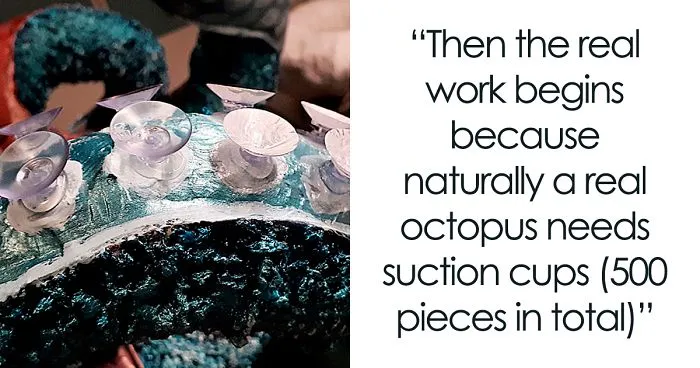 I Handcrafted An Octopus Chandelier And Here's The Creation Process (13 Pics)