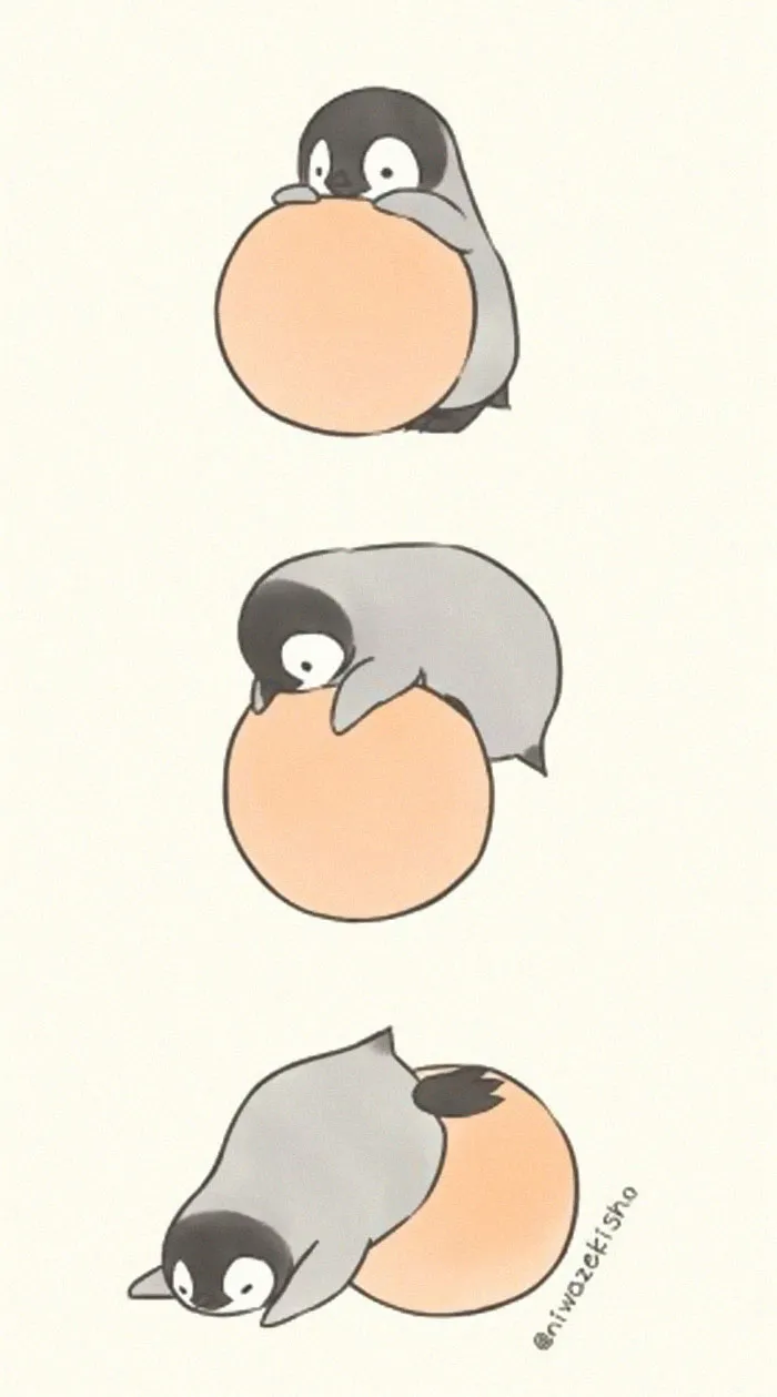 Esta artista dibuja cómics sobre un adorable pingüinito que la fastidia cada vez que intenta hacer algo (30 imágenes)
