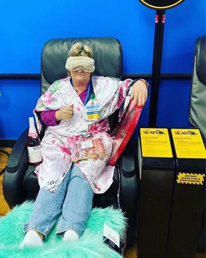 This Lady Works At Walmart, Poses With Its Products For Store's Local FB Page And People Love Her Sense Of Humor