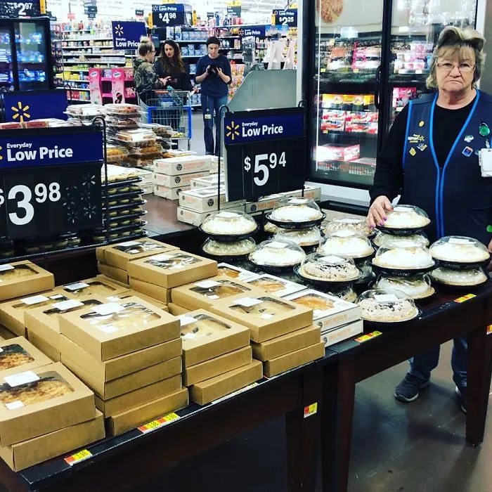 This Lady Works At Walmart, Poses With Its Products For Store's Local FB Page And People Love Her Sense Of Humor