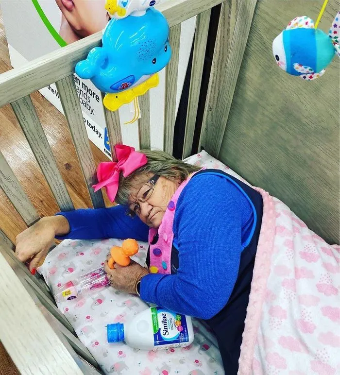 This Lady Works At Walmart, Poses With Its Products For Store's Local FB Page And People Love Her Sense Of Humor