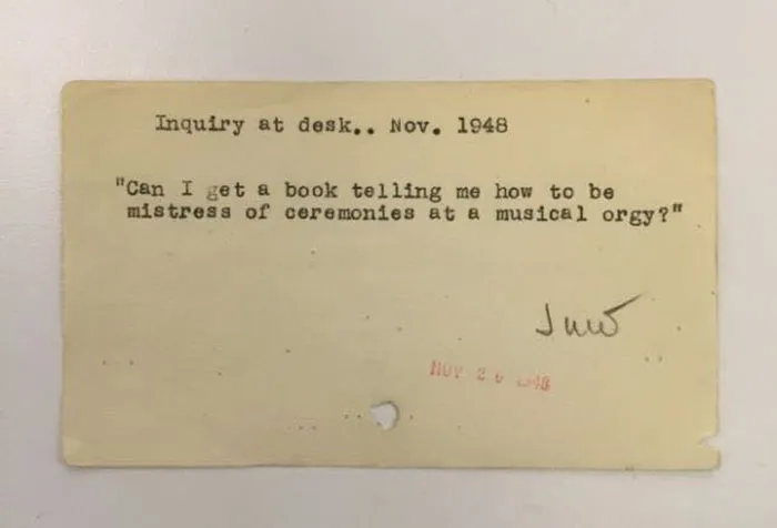 30 Of The Quirkiest Inquiries The New York Public Libary Had Received From The 1940s To The 1980s