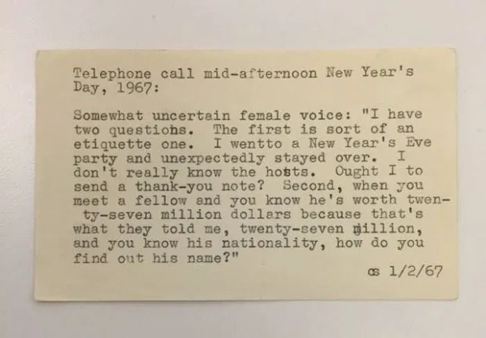 30 Of The Quirkiest Inquiries The New York Public Libary Had Received From The 1940s To The 1980s