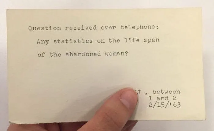 30 Of The Quirkiest Inquiries The New York Public Libary Had Received From The 1940s To The 1980s