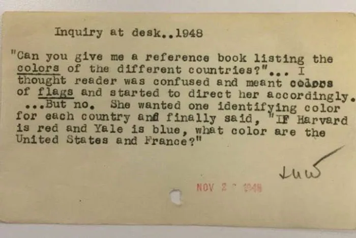 30 Of The Quirkiest Inquiries The New York Public Libary Had Received From The 1940s To The 1980s