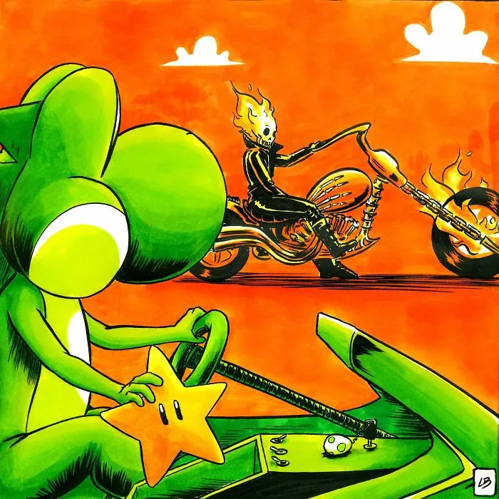 Yoshi vs. Ghost Rider