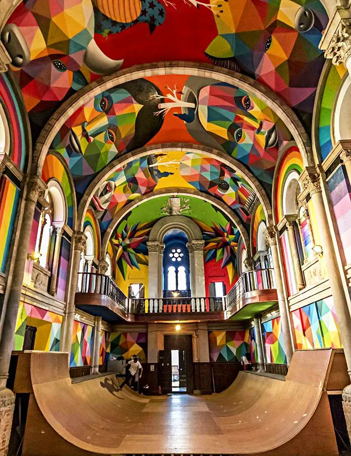 A 100-Year-Old Church In Spain Converted Into A Skatepark
