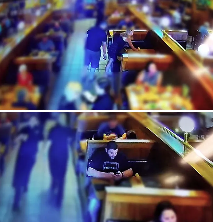 Restaurant Customer Caught Taking An Upskirt Picture Of Underage Host