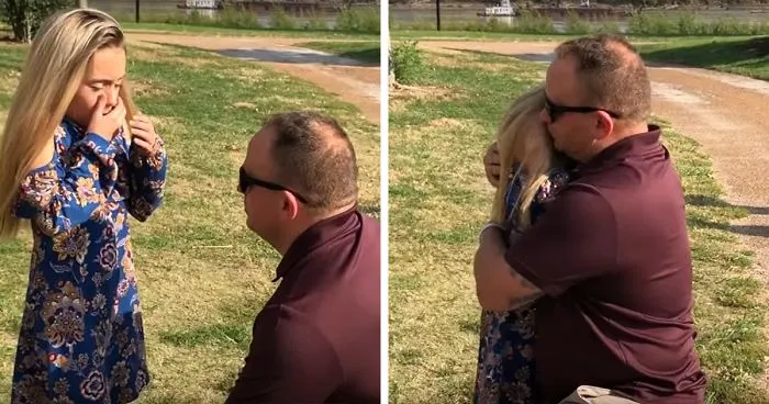 Man Interrupts A Family Photoshoot To Tell His Wife’s Daughter That He’s Adopting Her