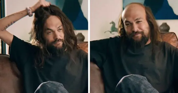 Balding Jason Momoa Takes Off His Muscles In A Freaky Super Bowl Ad