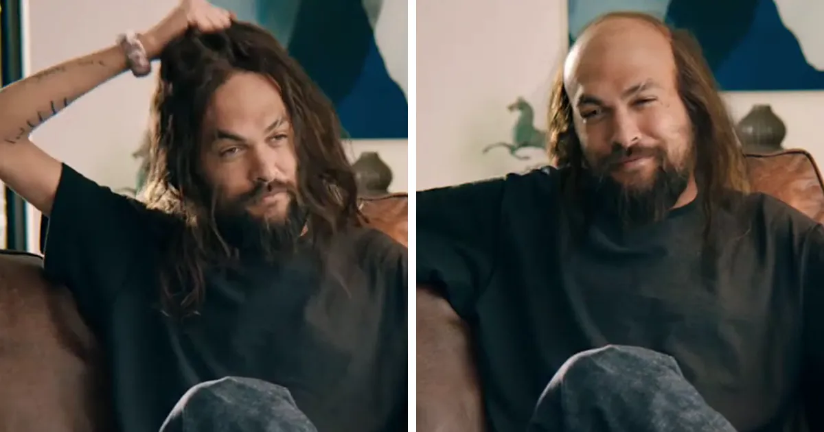 Jason Momoa se quita los músculos y el pelo en un curioso anuncio durante la Superbowl