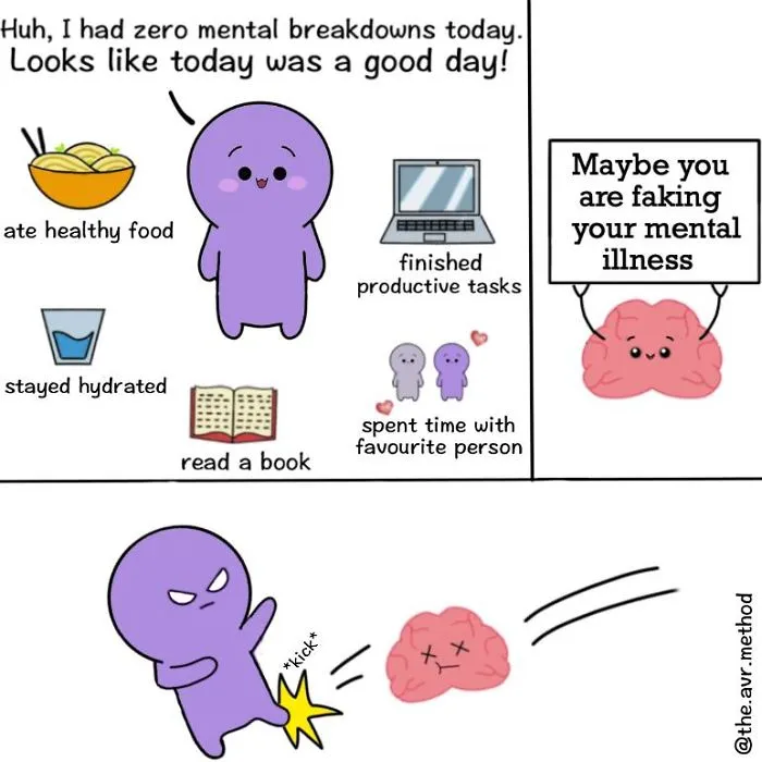 My 30 Wholesome And Not-So-Wholesome Comics About Mental Health And Relationships