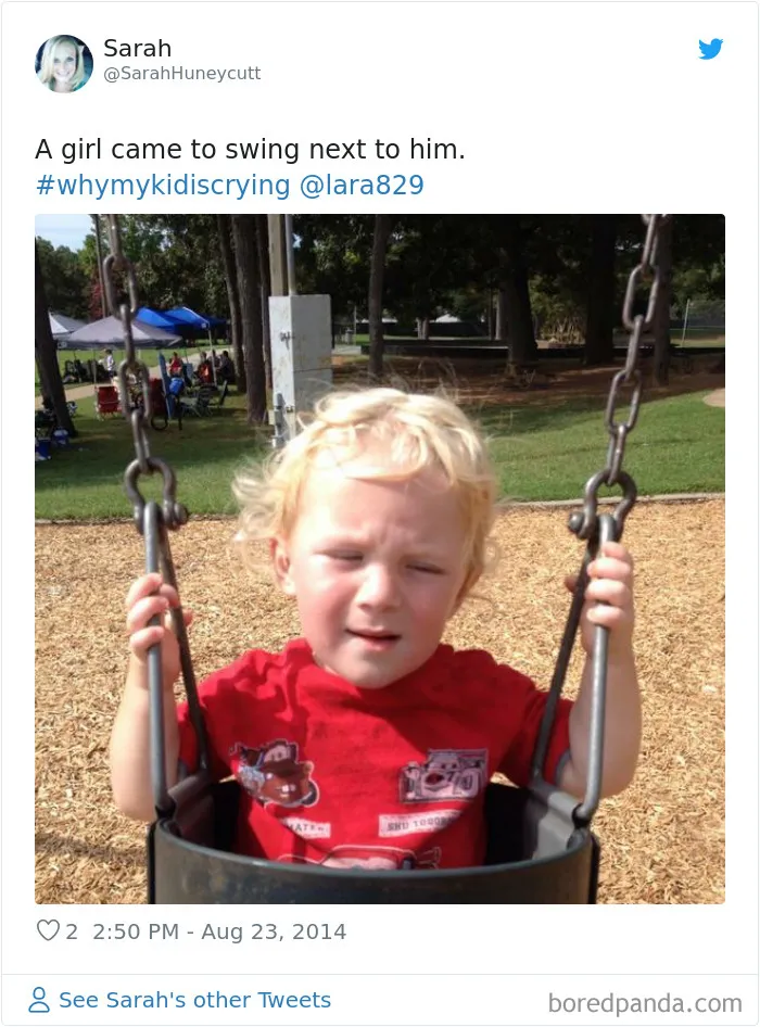30 Of The Funniest #WhyMyKidIsCrying Tweets (New Pics)