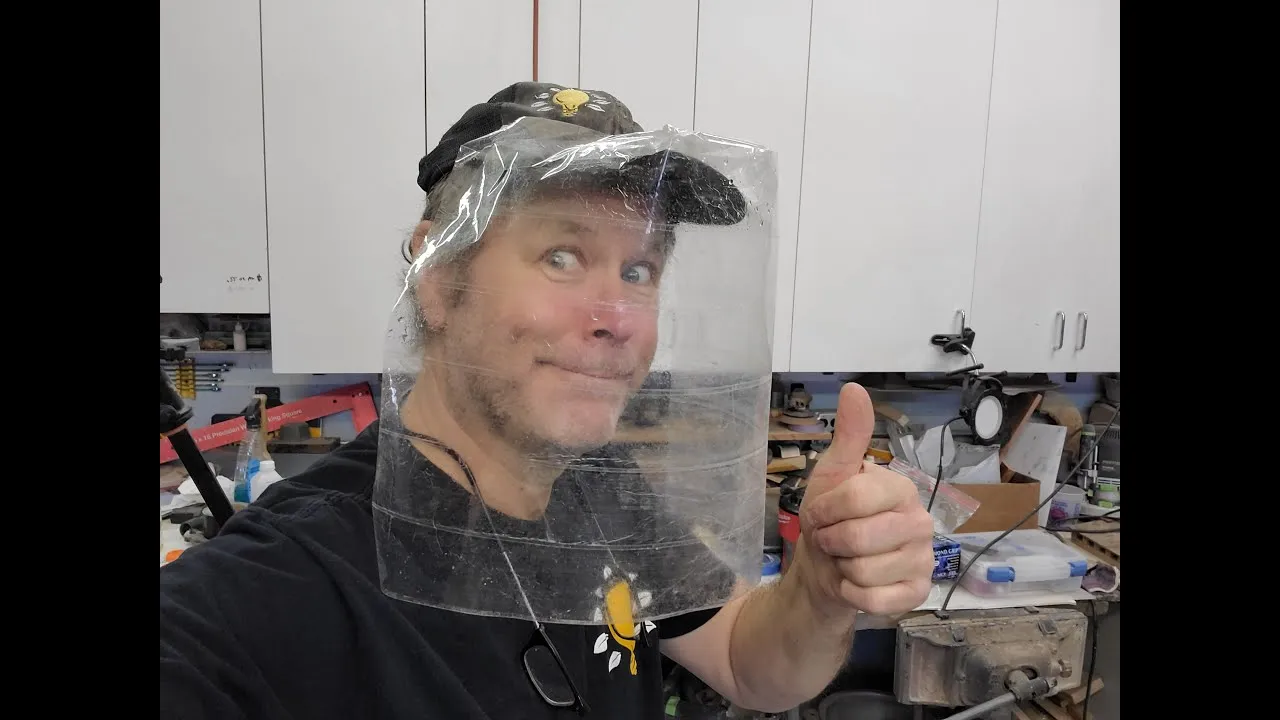DIY Face Shield - Cover Your Sneeze