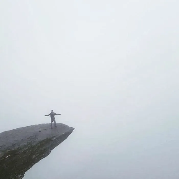 Hiked One Of Norway's Most Beautiful Trails For 3.5 Hours Through The Rain To Be Rewarded With This Stunning View