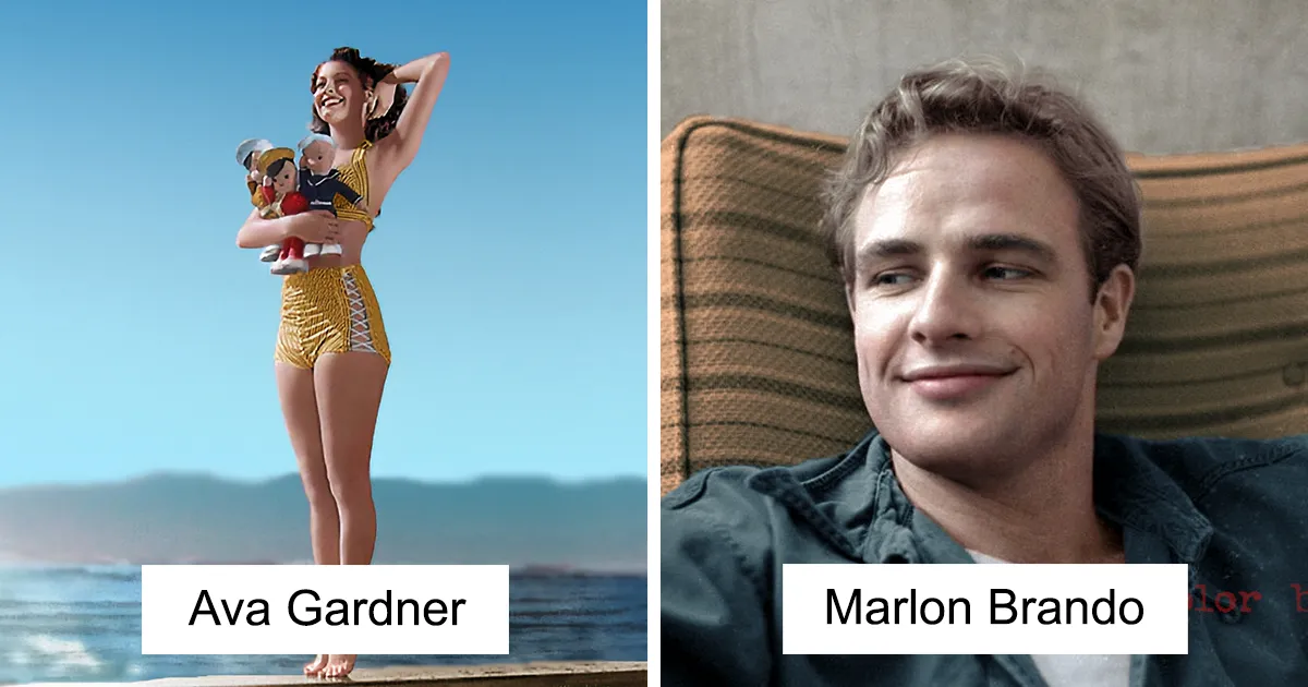 Classical Hollywood Stars Colorized By Russian Artist (30 Pics)