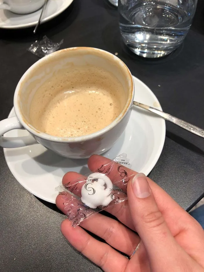 This Sugar Cube Shaped Like A Tea Pot